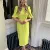 Erre Esse Exquise Acid Green Dress Online