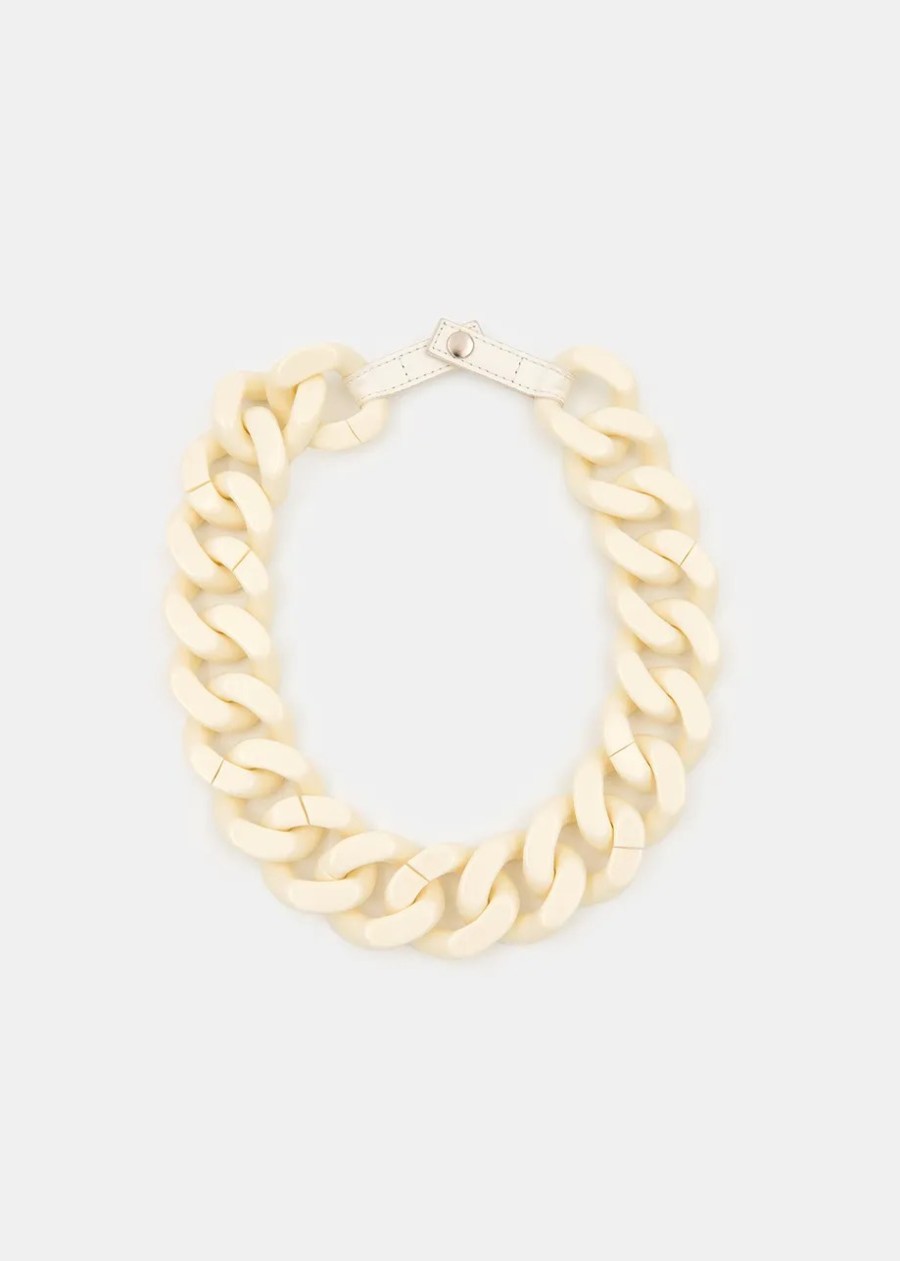 Erre Esse Essentiel Antwerp Floris Chain Necklace White Wholesale