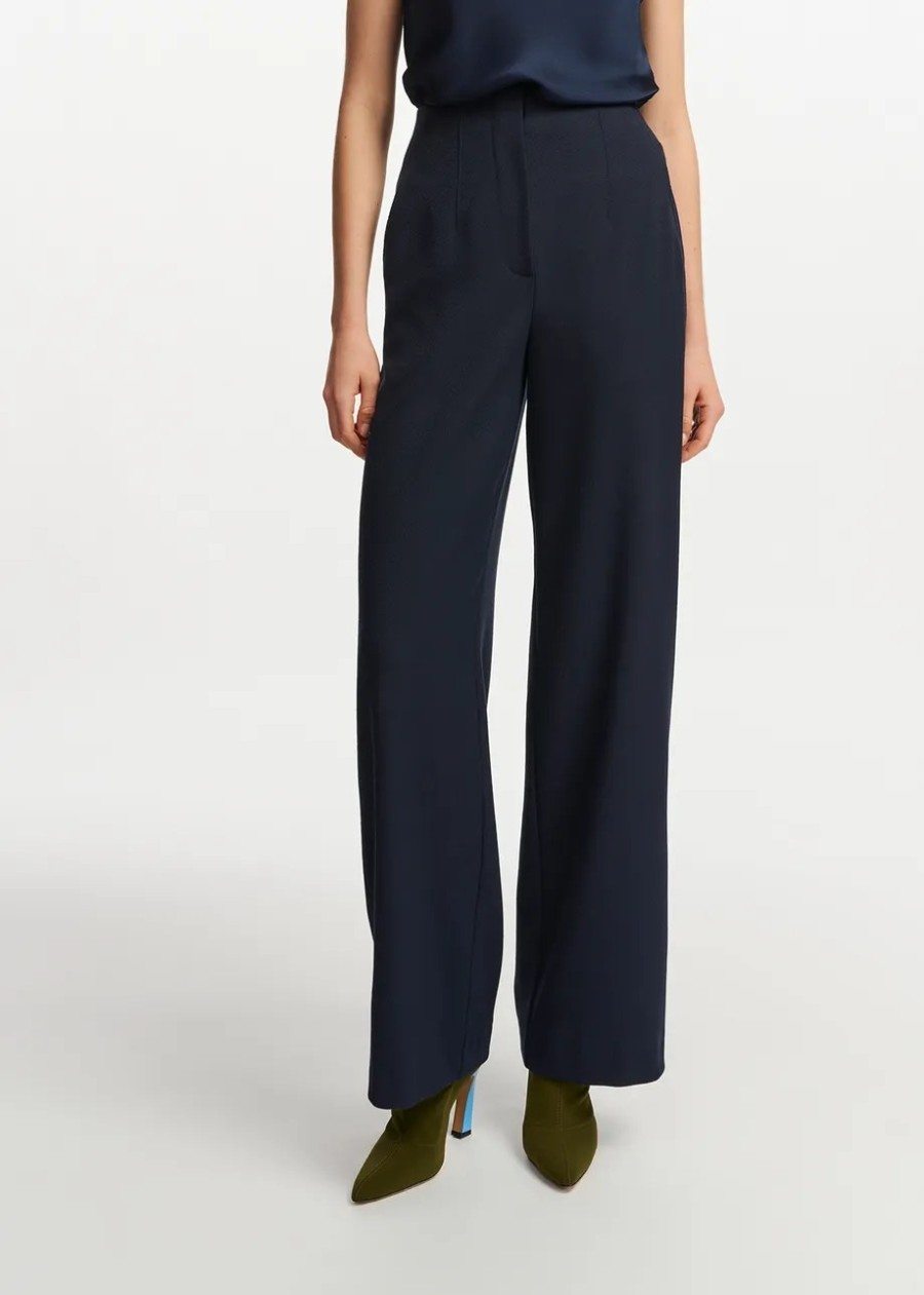 Erre Esse Essentiel Antwerp Fermission Wide Leg Pants Navy Online