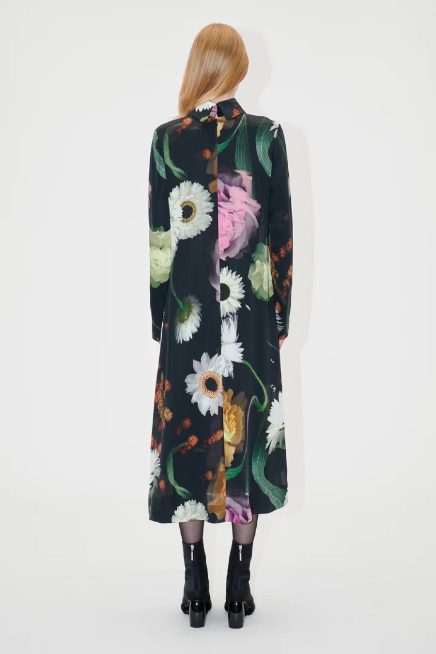 Erre Esse Stine Goya Millie Dress Scanned Foliage Online