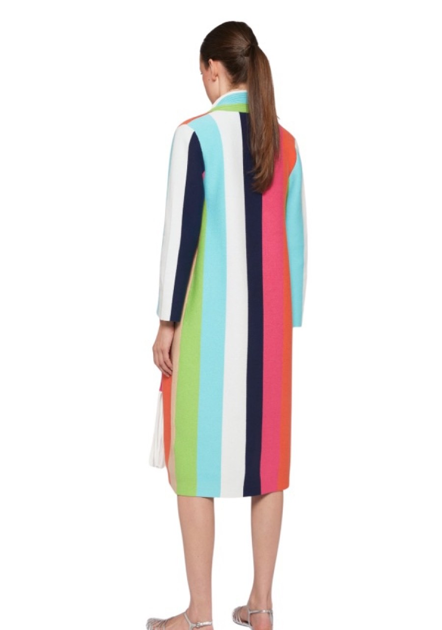 Erre Esse Vilagallo Multocolour Cardigan With Multicolour Stripes Online