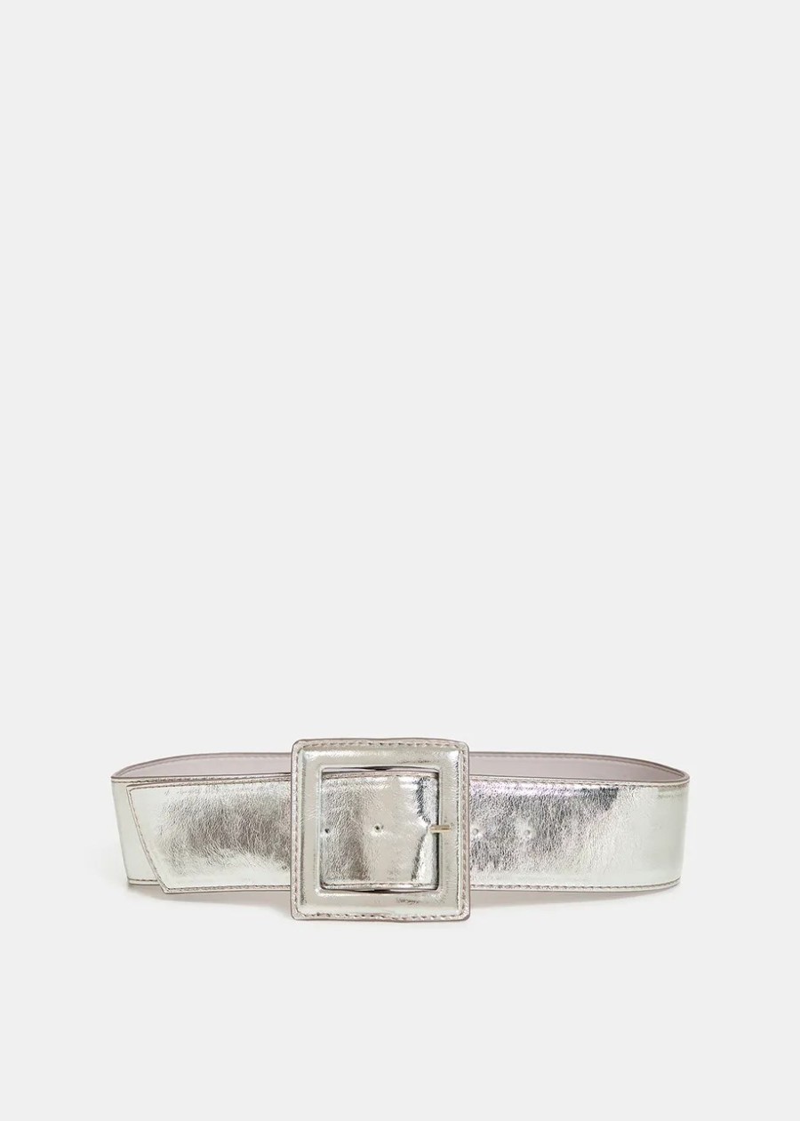 Erre Esse Essentiel Antwerp Fumigate Waist Belt Silver Lining Clearance