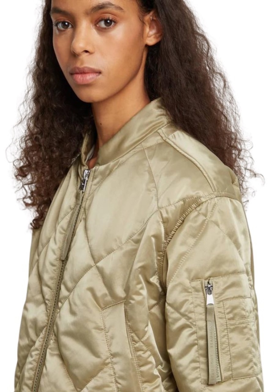 Erre Esse Beaumont Gwenn Bomber Jacket Golden Wholesale