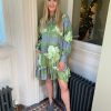 Erre Esse Beatrice Silk Dress In Garden Print Best