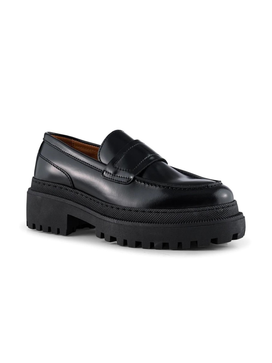 Erre Esse Shoe The Bear Iona High Shine Loafer Wholesale