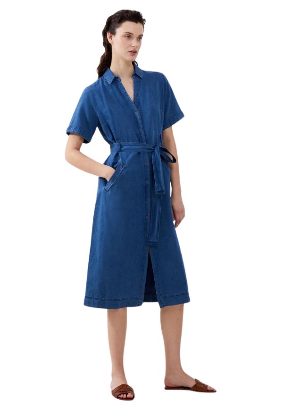 Erre Esse French Connection Zaves Chambray Denim Dress Wholesale