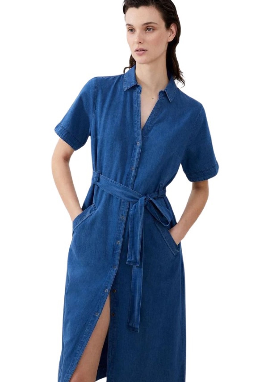 Erre Esse French Connection Zaves Chambray Denim Dress Wholesale