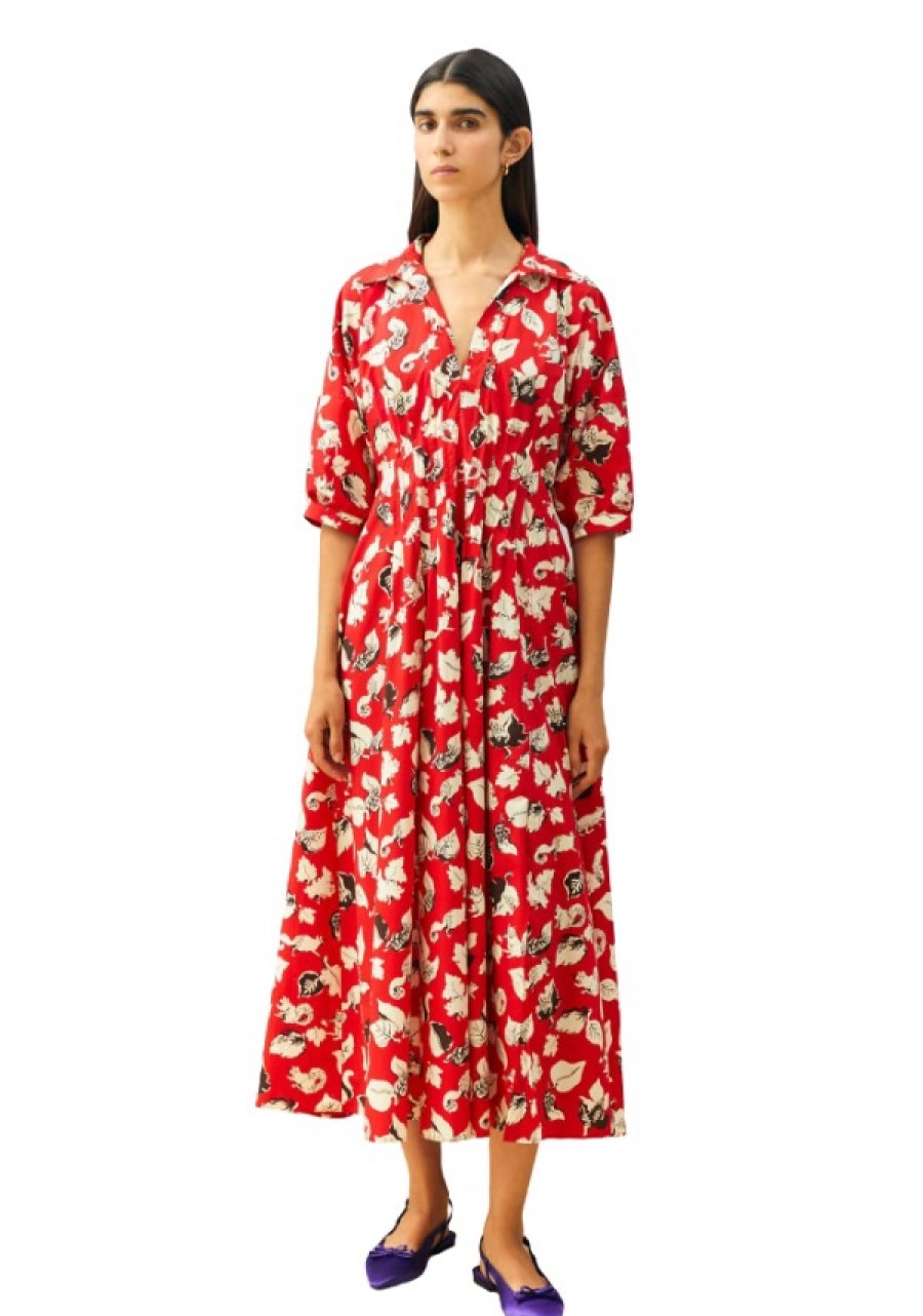 Erre Esse Beatrice B Midi Dress Of Printed Cotton Best