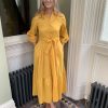 Erre Esse Emme Nitrite Sunflower Yellow Shirt Dress Best