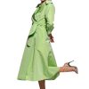 Erre Esse Moskada Elvira Apple Green Taffeta Shirt Dress Best