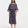 Erre Esse Essentiel Antwerp Finola Printed Midi Dress Hot