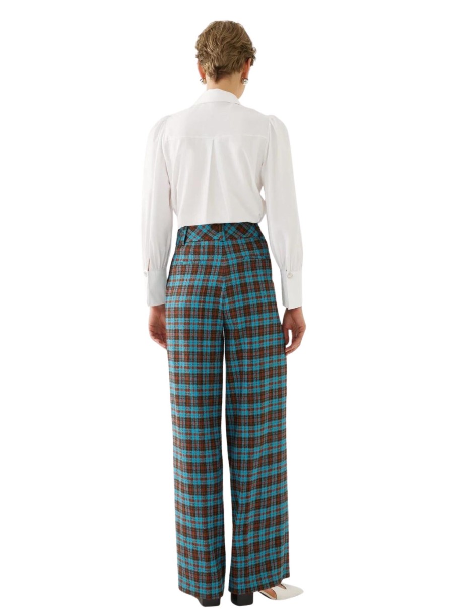 Erre Esse Exquise Multicoloured Plaid Pants Clearance