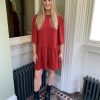 Erre Esse Essentiel Antwerp Efishme Wide Sleeve Mini Dress Goa New