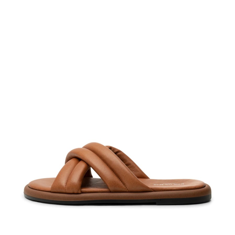 Erre Esse Shoe The Bear Lotta Tan Leather Mule Wholesale