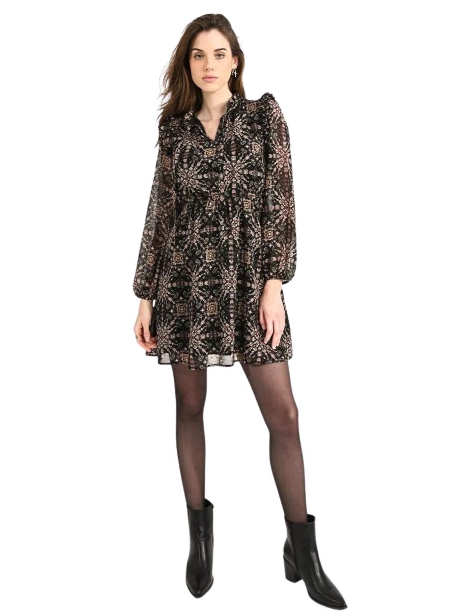 Erre Esse Molly Bracken Printed Dress With Puff Sleeve Best