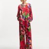 Erre Esse Essentiel Antwerp Ficus Multicolor Floral Print Wide Leg Pants Online