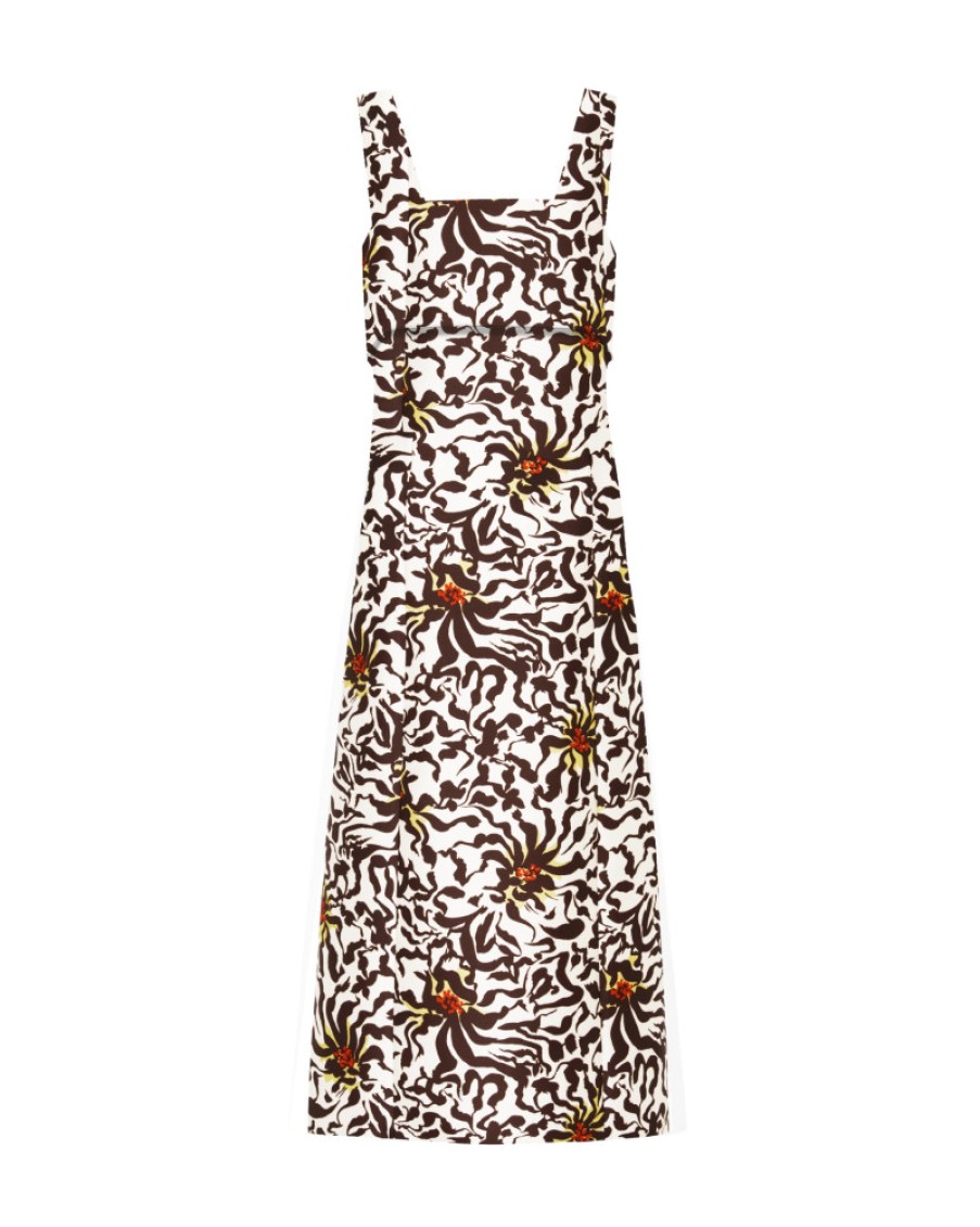 Erre Esse Beatrice B Printed Duchesse Bustier Dress With Shoulder Straps Hot