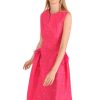 Erre Esse Caroline Kilkenny Hazel Floral Jacquard Midi A Line Dress Fushia Wholesale