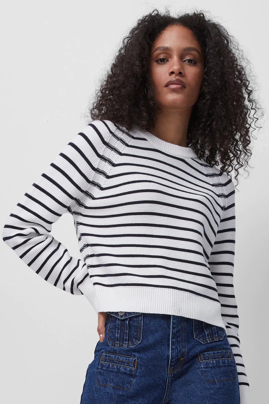 Erre Esse French Connection Lillie Mozart Stripe Jumper Clearance