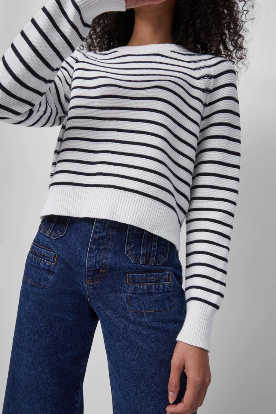 Erre Esse French Connection Lillie Mozart Stripe Jumper Clearance