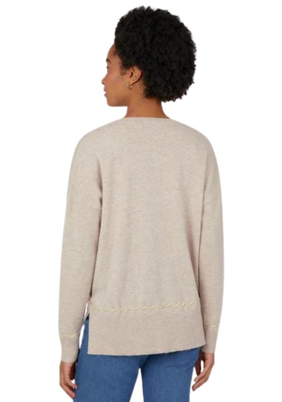 Erre Esse Cocoa Cashmere Calynn Knit New