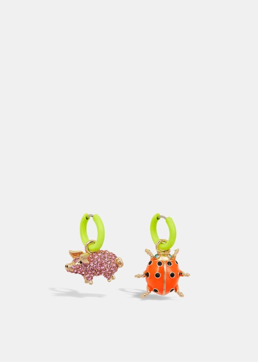 Erre Esse Essentiel Antwerp Francessco Charm Earrings New