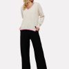 Erre Esse Brodie Cashmere Malibu Sunset V-Neck Knit New