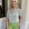 Erre Esse Iblues Abro Polka Dot Blouse Wholesale