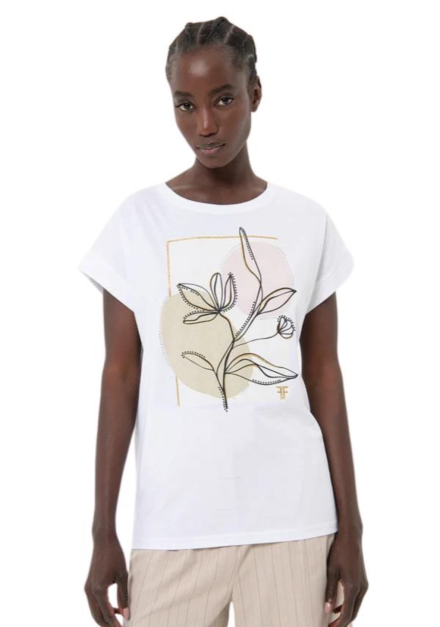 Erre Esse Fracomina White T-Shirt Overfit In Organic Cotton Wholesale