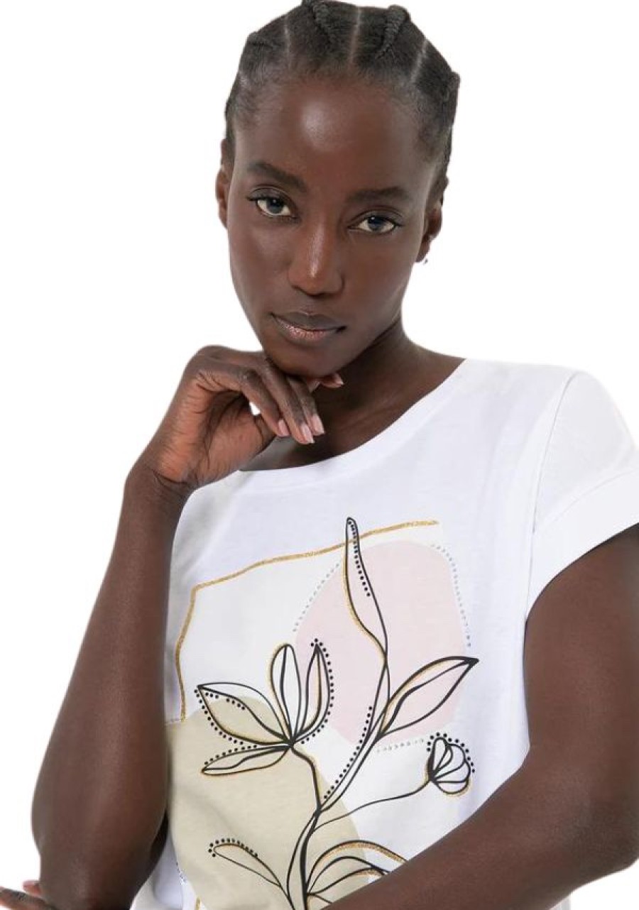 Erre Esse Fracomina White T-Shirt Overfit In Organic Cotton Wholesale