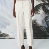 Erre Esse Sfizio Tecno Cream Straight Leg Trouser Clearance