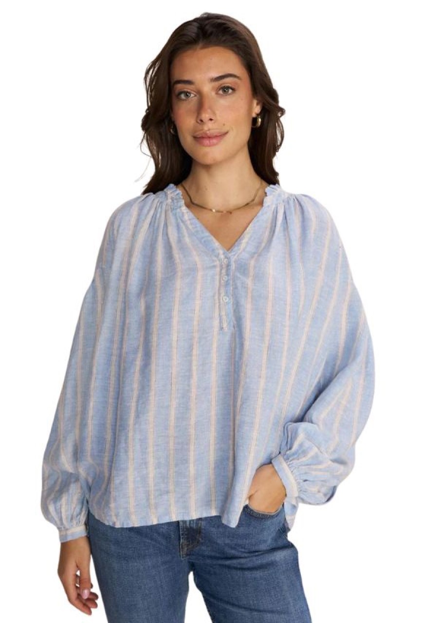 Erre Esse Mos Mosh Safi Striped Linen Shirt Clearance