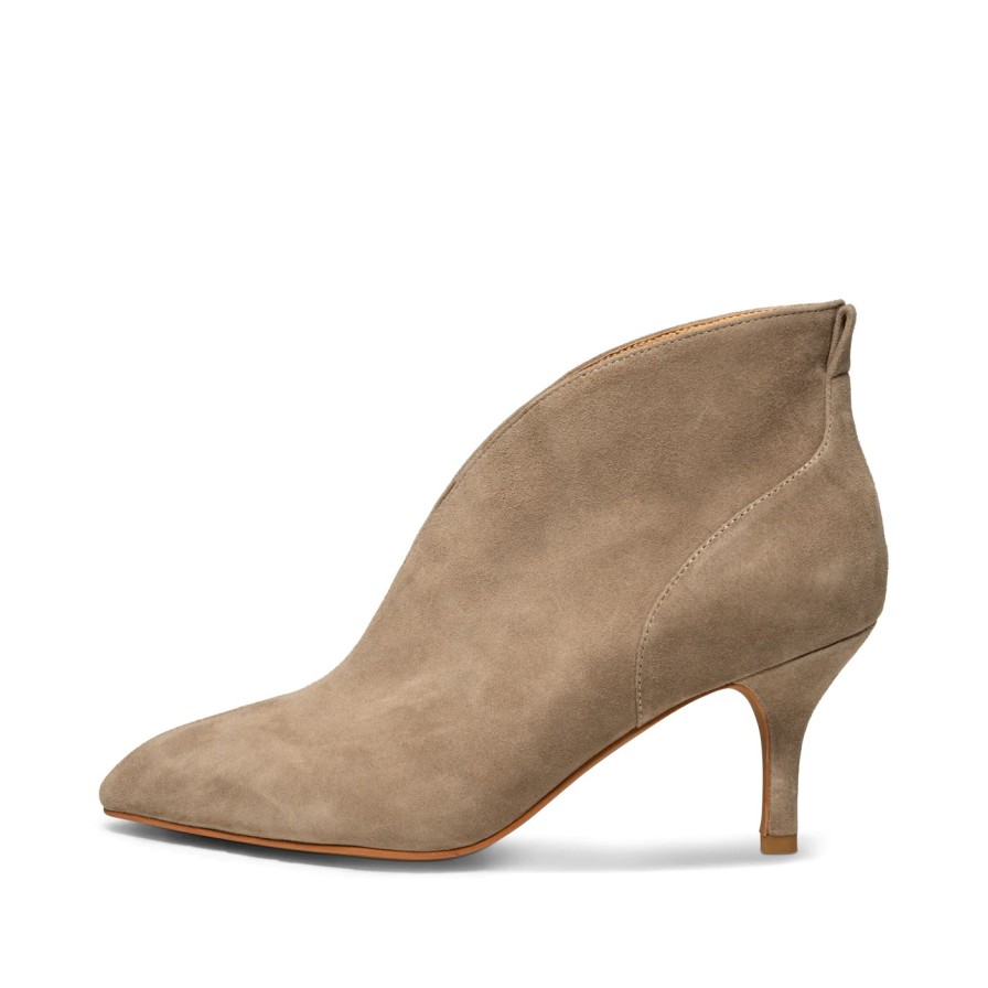 Erre Esse Shoe The Bear Valentine Taupe Suede Ankle Boot Hot