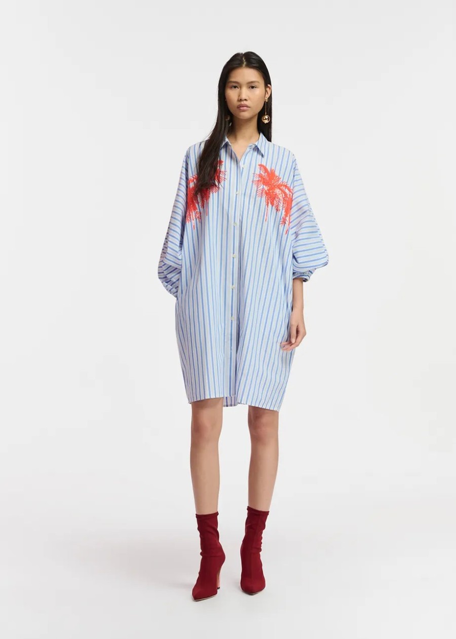 Erre Esse Essentiel Antwerp Frilled Puff Sleeve Dress Off White Online