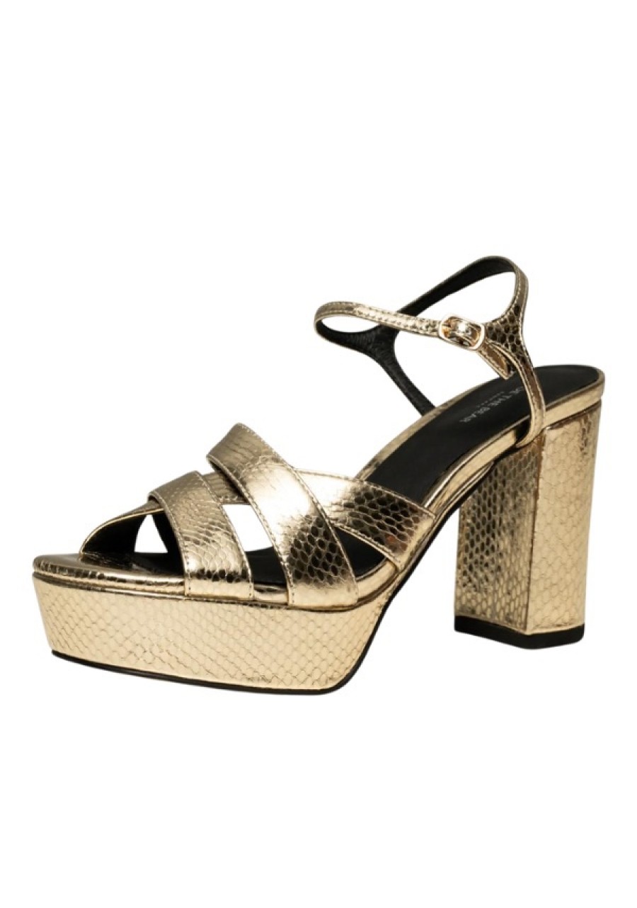 Erre Esse Shoe The Bear Nova Strap Gold Leather Sandal Clearance