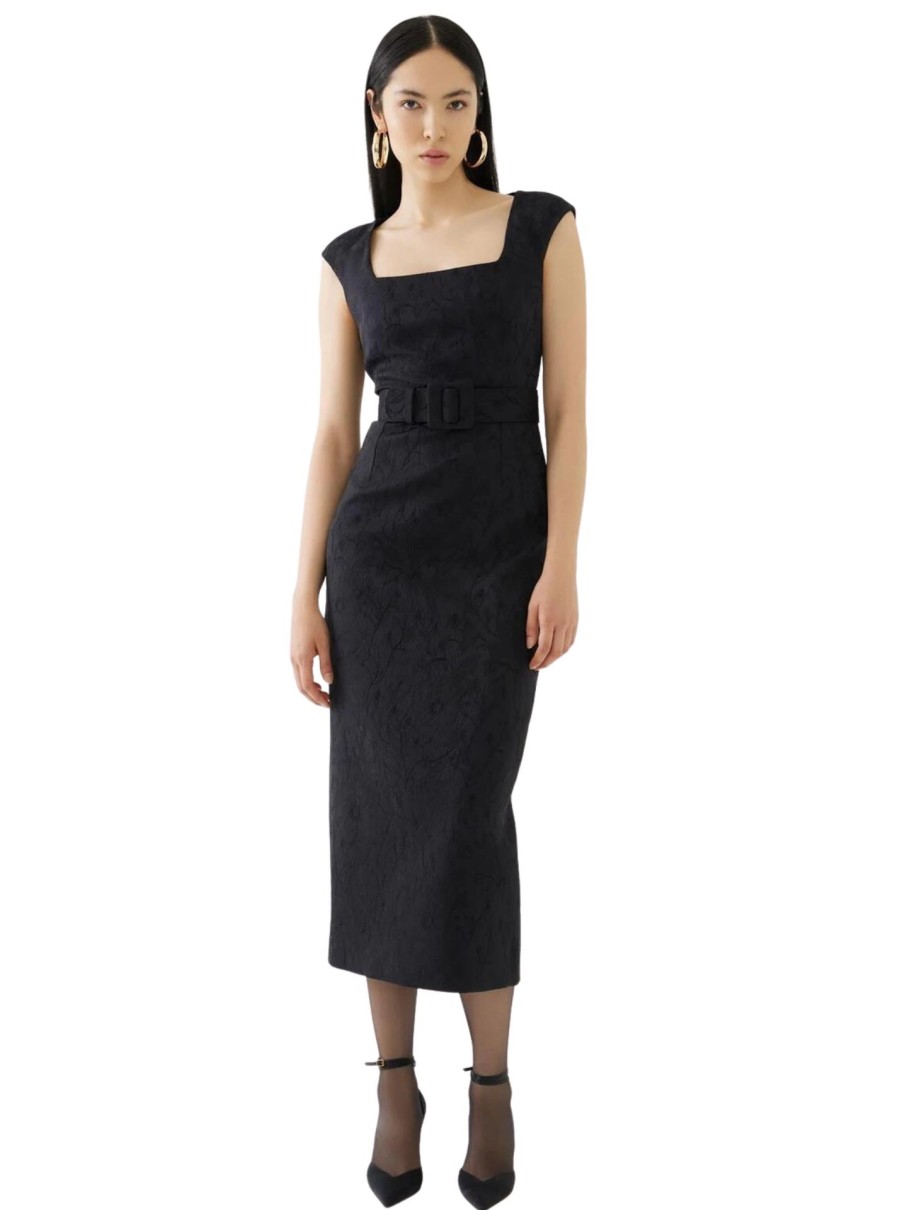 Erre Esse Exquise Ebony Black Dress New