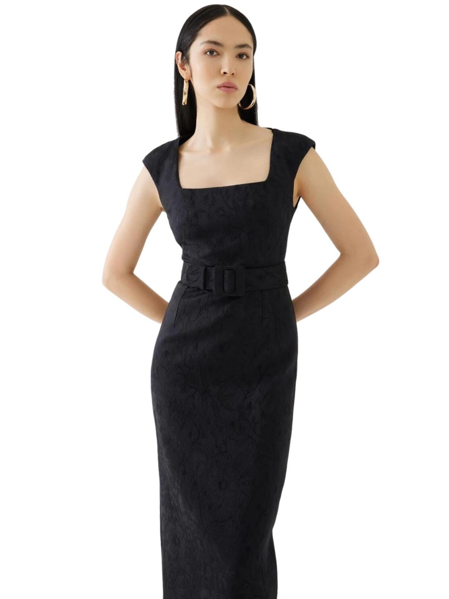 Erre Esse Exquise Ebony Black Dress New